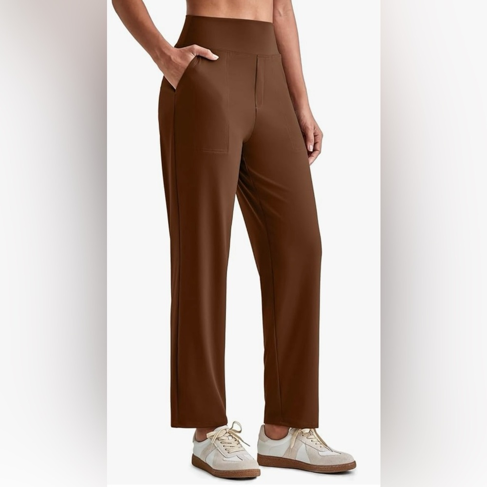 NWT G4Free ShiftReady Women's Ankle Dress Yoga Pants in coffee